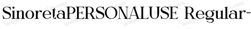 SinoretaPERSONALUSE Regular字体转换